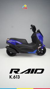 Mainan Anak Motor Raid Foot To Floor K613 K613C Mainan Motor Aki Anak PMB Toys