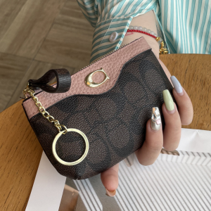 2026 New Classic Old Flower Small Wallet Womens Mini Wallet Coin Small Bag Change Bag Leather Wallet Storage Bag Card Bag