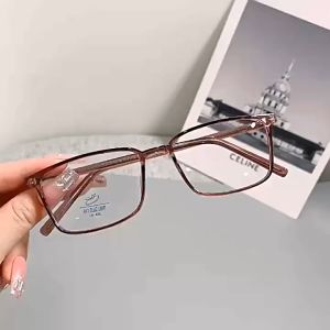 Kacamata Anti radiasi Lensa Bening Wanita Pria Retro Korean Gaya TR90 Frame Kacamata Komputer Anti Sinar