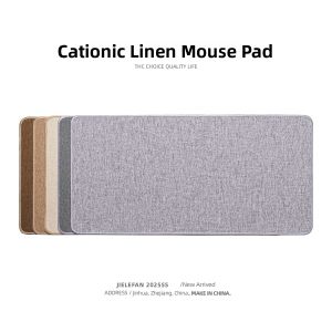 JIELEFAN | Office Desk and Keyboard Mat Grey Dust-resistant Large