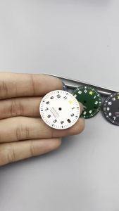 New 2025 29mm Black Pilot Style Watch Dial and Hand Sets C3 Green Luminous Fit NH35 ETA PT Movement Watch Parts for Mod