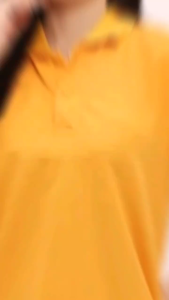 Kaos Polo Pilihan Kerah / Polo Shirt Lengan Panjang & Pendek / kaos Kerah Seragam Polos Kerah List M L XL XXL Khusus Yellow