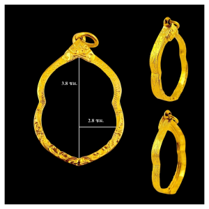 กรอบพระ กรอบเจ้าสัว งานขึ้นมือ งานอิตาลี ขนาด3.8*2.8