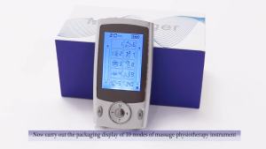 TENS EMS Electric Pulse Massager 16 Modes 20 Intensity Levels Digital Muscle Stimulator Full Body Portable Home Massage Device
