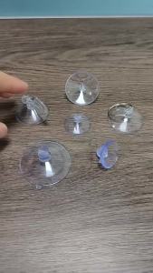 10pcs Mushroom Head Hook Sucker Hook Transparent Bathroom Storage Decorative Hook Auxiliary Hook Household Storage Appliances