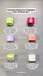 GLAD2GLOW MOISTURIZER GEL | PELEMBAB PEMUTIH & ANTI JERAWAT