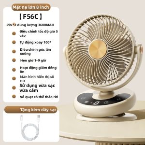 LINGYUE | Quạt Mini Siêu Tĩnh Âm Có Tự Đảo 8 Inch