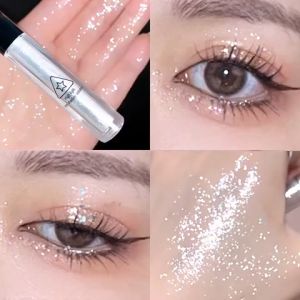 Phấn Nhũ Kẻ Mắt Kim Tuyến Dạng Lỏng Bobeini ABPOPA Lấp Lánh Lâu Trôi Kem Phấn Mắt Nhiều Màu Sắc Quyến Rũ 1.5G