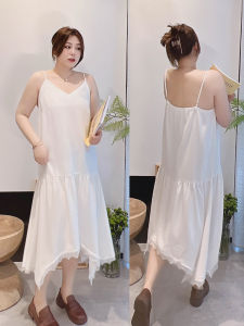 Váy Midi Không Đều Cổ Chữ V Ren Cạp Cao Cho Nữ Mùa Hè Dài Tay Không Tay Váy Midi Không Đều Ren Cạp Cao Cho Nữ