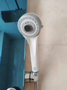 Silver Dragon Five-Function Handheld Shower Head Set No-Pressure Bathing Rain Shower Modern Style ABS Plastic Fixed Base