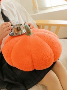 QIAOSHANG | Cute Modern Minimalist Ins-style Pumpkin Design Plush Cushion