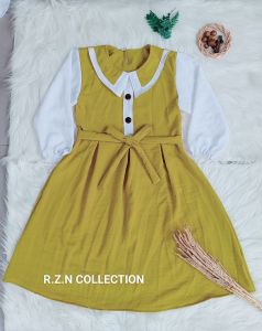Gamis Anak Perempuan Terbaru Usia 1-9Tahun Bahan Crinkle Airflow