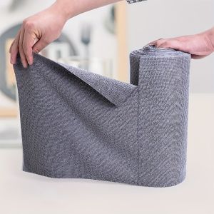 1 Roll(20pcs) 25x25CM Disposable Dish Rag Microfiber Towel Roll Hand Tear Cleaning Towel Reusable Washable Microfiber Towel