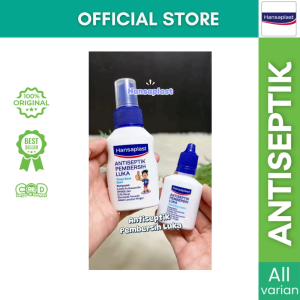 HANSAPLAST Antiseptik Pembersih Luka | Spray dan Tetes P3K - 95% Tidak terasa perih