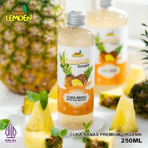 Big Sale Cuka Nanas Organic - Pineapple Cider Vinegar 250-500ml - Cuka Nanas Original By Lemoen BKS