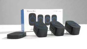 Wireless Doorbell waterproof 1 button and 3 receivers door bell home outdoor doorbell US plug 320m 38 ringtones