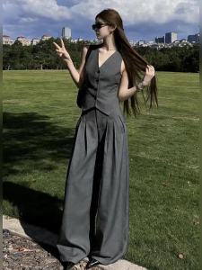 PEIZIXUAN | Elegant Stylish Gray Womens Suit 2026 New