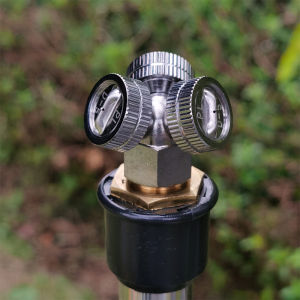 Automatic Watering Dust Cooling Mist Sprayer Stainless Steel Fan Shape
