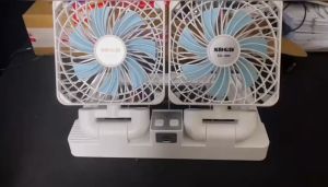 Car Solar Fan 24 hours of battery life dual charging Dual fans Suitable for all vehicle types USB car fan