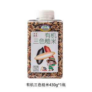 Organic Three-Color Brown Rice Grain Mix Farmhouse Heilongjiang Province Harbin City Home Use Non-GMO 430g Bottle Pack