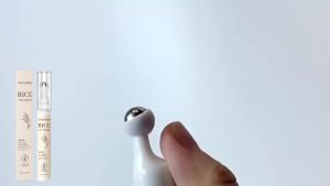 VIARELINE | Rice Extract Eye Cream With Metal Roller Applicator Improve Dull Eyes Skin Relieve Dryness Nourishing Under‑Eye Essence Lotion