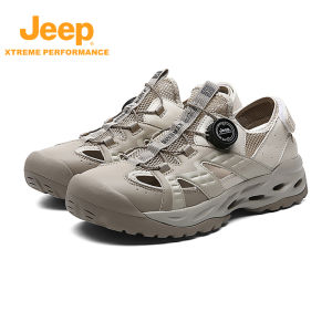 จี๊ป | รองเท้าเดินป่า Jeep สำหรับผู้ชาย ระบายอากาศได้ดี ทนทานต่อการสึกหรอ น้ำหนักเบา แห้งเร็ว รองเท้าสำหรับเดินเล่นกลางแจ้งในฤดูร้อน