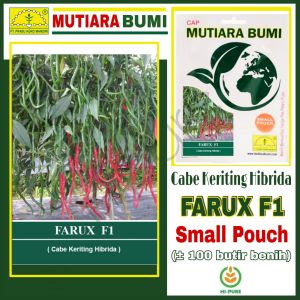 BENIH CABAI CABE KERITING HIBRIDA FARUX F1 ISI 100 BUTIR BENIH TOLERAN UJUNG BUAH KUNING CAP MUTIARA BUMI