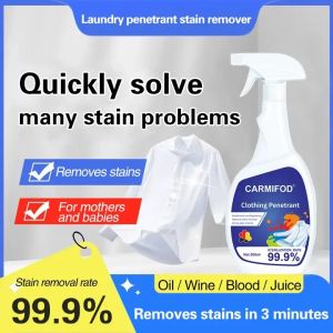 LEMOI Laundry powder clothing penetrant which can effectively remove white clothing stain remover strong yellowing and oil stain remover for clothing cleaning and laundry detergent active oxygen spray to remove yellow and stains