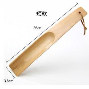 Real Wood Shoe Horn Home Hotel Use Long Handle Easy Wear Remove Shoe Tool Luxury Lazy Persons Shoe Dipping Device