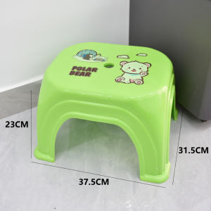 Thickened Plastic Childrens Stool Cute Cartoon Anti-slip Living Room Footrest Stool Home Use Pad Footstool Small Stool