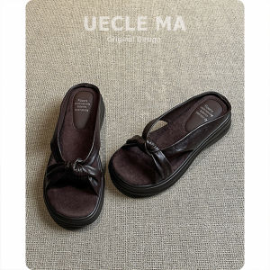UECLE MA | Leather Thick Bottom Slippers
