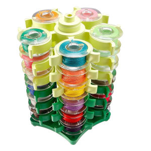 พรีเมี่ยมเย็บ Bobbins Tower เก็บคลิปสําหรับ 30 ด้ายพลาสติก CLAMP Organizer จักรเย็บผ้า DIY เย็บปักถักร้อยเครื่องมือ