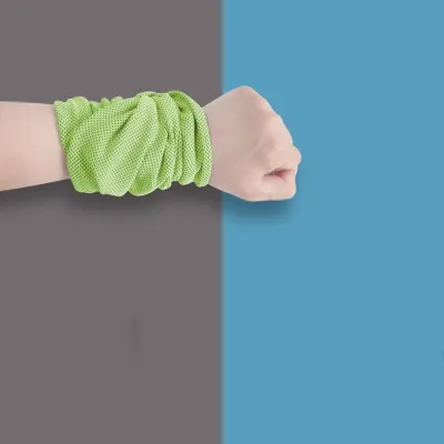 Polyester Fiber Sports Wrist Sweat Towel Sweat Absorption Wrist Protector Portable Wrist Wipe Sweatband Fitness Camping Running