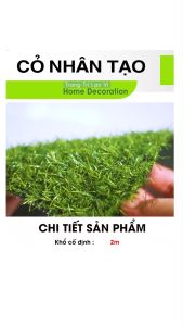 Thảm cỏ nhân tạo cao 3cm giá rẻ (không phai màu) độ bên cao thoát nước trang trí nhà cửa sân vườn