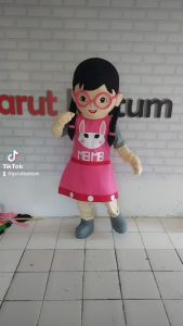 Kostum maskot badut meymey pink cantik setelan dewasa lucu costume karnaval