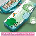 Kotak Pensil Multifungsi Lengkap Peruncing Gunting Isolasi Penghapus Penggaris Tempat Pensil Karakter Kotak Pensil Anak Lucu. 