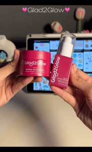 Glad2Glow Peach Retinol Serum 17 ml  skincare serum muka essence Face Serum brightening whitening serum retinoid