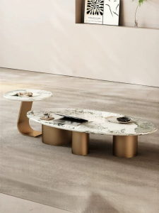 Pure Natural Pandora Modern Simple French Elegance Luxury Artistic Coffee Table