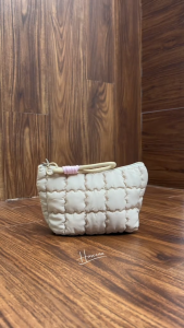 Haseena Puffy Pouch Dafina Wadah Tempat Make Up Skincare Cosmetic Pouch Bag Travel Organizer Multifunction Aesthetic Pouch Skincare Lucu