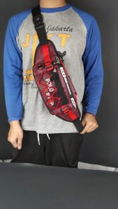 100% Real Picture Tas Pria Tas Pinggang Tas Selempang Terbaru Pria dan Wanita Bahan Nilon Parasut Polo ProStar