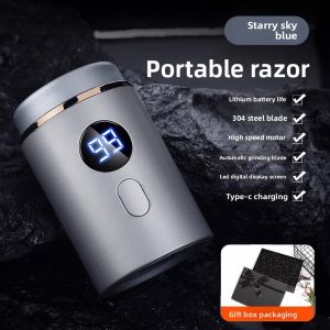 MONLEYTA | German Precision Mens Electric Shaver 2025 New Mini Washable Car Mounted Genuine Mini Steel Cannon Shaving Razor