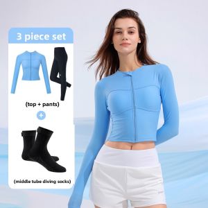 AQUAPLAY | Sun-protective Diving Rash Guard Slimming Long Sleeve