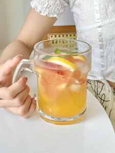Thủy Tinh Công Suất Lớn Trà Trái Cây Có Tay Cầm Mojito Mùa Hè Nước Lạnh Cốc Uống Nước Cho Gia Đình Sử Dụng Nước Uống
