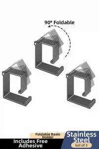 youqin | No-Drill Stainless Steel Bathroom Storage Rack