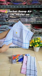 Kain Lap Piring Serbet Dapur Aneka Produksi Motif Kotak Kecil | Serbed Resap Air Lusinan