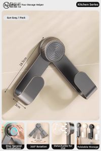 NIGESI | Suction Wall-Mounted Rotatable Multi-Function Kitchen Organizer