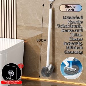 Wall-Mounted Long-Handle No-Dead-Angle Toilet Brush