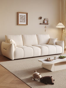 Cream Style High-end Velvet Sofa
