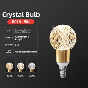 TONGZHIGUANG | Energy-saving Color Change LED Candle Bulb E27 Base