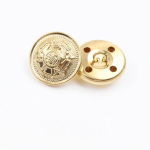 Elegant Metal Button British Style Coat High End Fashion Outerwear Suit Retro Button School Uniform Clothing Accessory